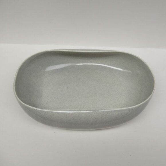 Steubenville American Modern Gray RUSSEL WRIGHT 9 1/2 Inch Oval Serving Bowl - Picture 2 of 6